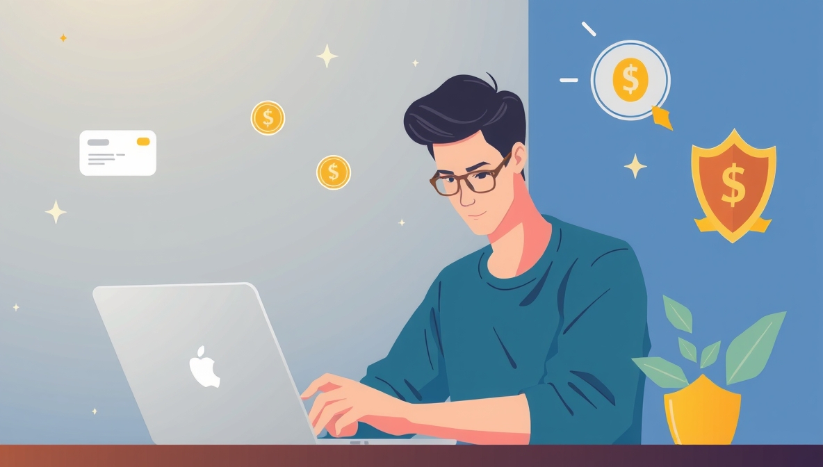 человек получает быстрый онлайн-займ через смартфон